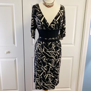 Bisou Bisou Black Wrap Dress NWT